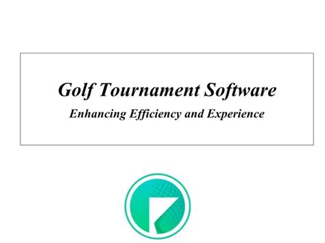 golf tournament software|End.